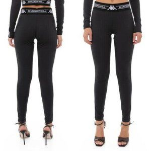 NWT Kappa x Shadow Hill Sanke Leggings Black White